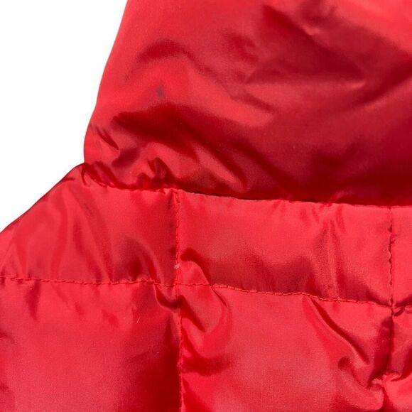 Gap Vest XS Red Puffer Retro Full Zip Ski Snow Pockets Colorful Transitional - Picture 12 of 12
